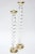 Mid-Century Modern Vintage Rare Twisted Lucite and Brass Stepped Tall Candlesticks Pair Of, 1970's For Sale - Image 3 of 10