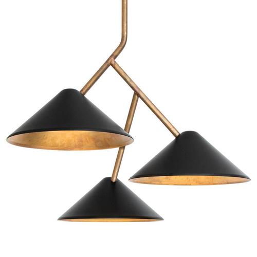 Black Brass Grenverk Ceiling Lamp by Johan Carpner for Konsthantverk Tyringe For Sale - Image 4 of 10