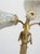 Vintage Neoclassical Gilt Brass Figural Three-Light Wall Sconces - a Pair For Sale - Image 9 of 12