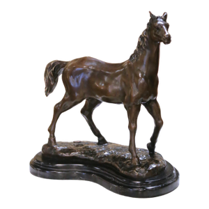 Early 20th C. Bronze Horse Sculpture Signed Milo and J. B. Paris Foundry Stamp
