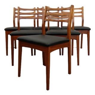 Set of 6 Vintage Mid Century Modern Dining Chairs For Sale