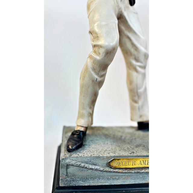 John L. Sullivan & James J. Corbett, American Painted in Color Boxer Sculptures, Boston Strong Boy by Arthur Waagen, c.1895, Set of 2 For Sale - Image 16 of 18