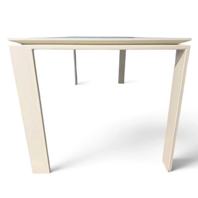 Kartell 2005 White Laminted and Lacqured Steel "Four Collection" Dining Table by Ferruccio Laviani for Kartell For Sale - Image 4 of 8