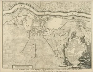Antique Plan of the Fortifications of Lleida