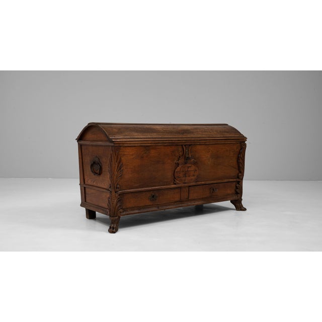 19th Century Italian Wooden Trunk In Original Patina For Sale In Greensboro - Image 6 of 18