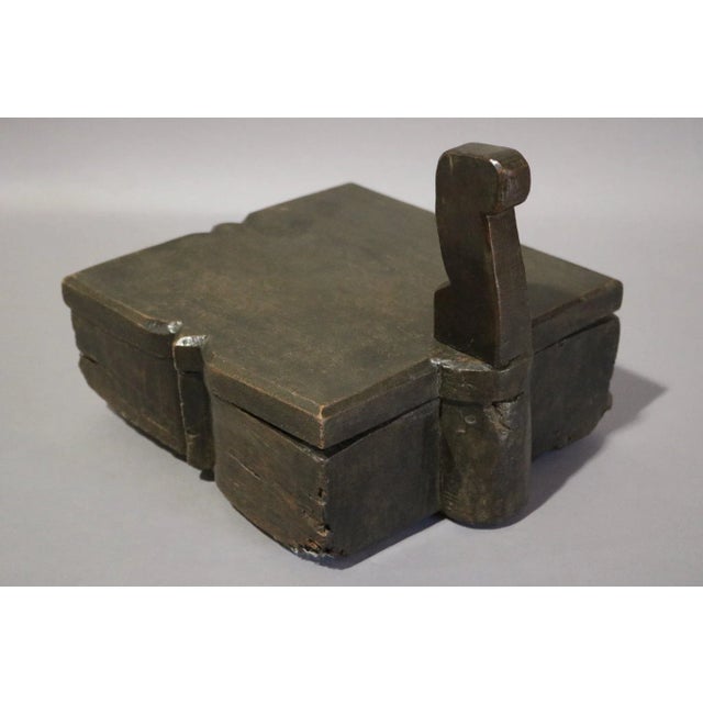 Rustic 1920s Wooden Spice Container For Sale - Image 3 of 5