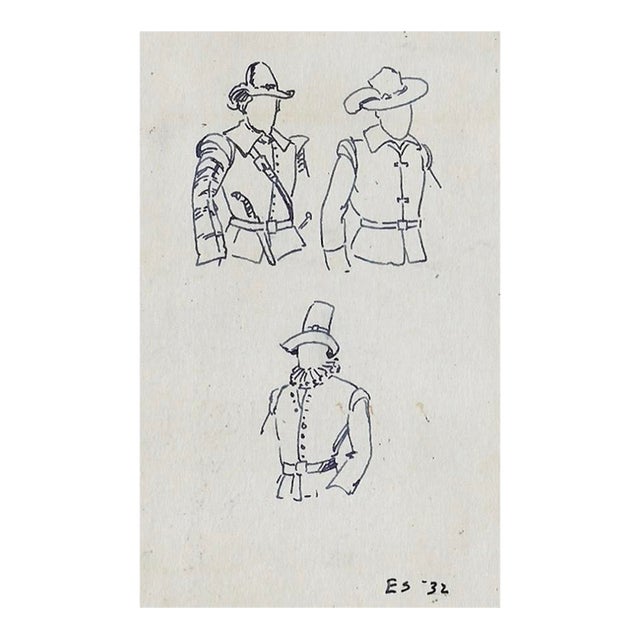 1932 Eunice Starkie Costume Study For Sale