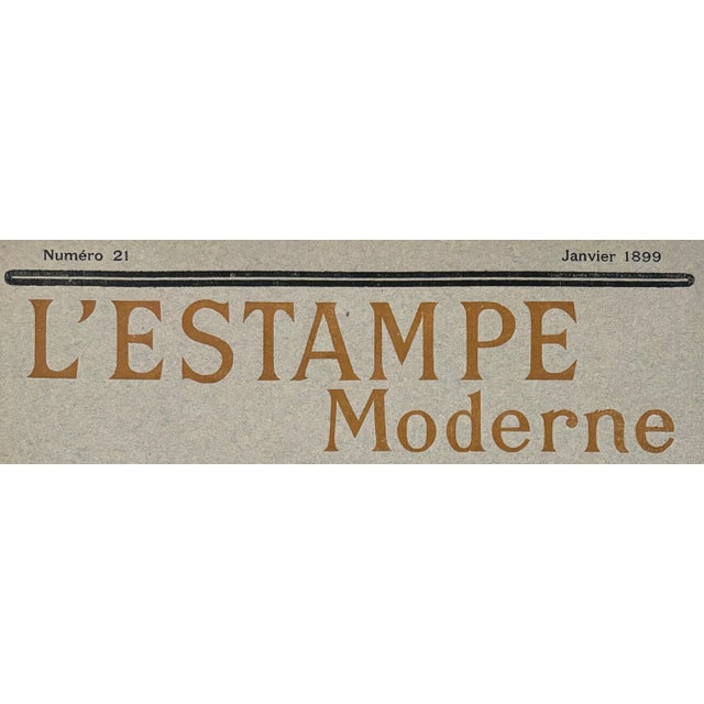 Alphonse Mucha, Cover for l'Estampe Moderne, January 1899, Lithograph For Sale - Image 6 of 9