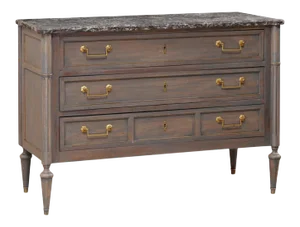 Early 19th C. French Marble Top Commode