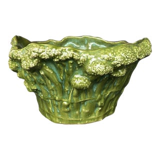 Broccoli Shaped Studio Art Pottery Bowl For Sale