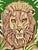 Mid 20th Century Vintage Handmade Lion Needlepoint For Sale - Image 5 of 12