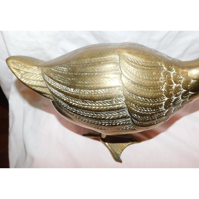 Mid-Century Brass Ducks - a Pair For Sale In Philadelphia - Image 6 of 13