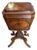 Antique English Regency Period Amboyna Wood Tea Caddy ( Poy ) on Stand For Sale