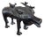 Benin Artist, Water Buffalo with Ox-Pecker Birds, 1960s, Bronze Sculpture For Sale