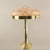 Art Deco Brass Table Lamp with Colored Marbled Glass Shade, Vienna, 1930s For Sale - Image 12 of 12