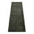 Tabriz Runner 2’4” X 6′ Black Wool Vintage Overdyed Hand-Knotted Rug For Sale