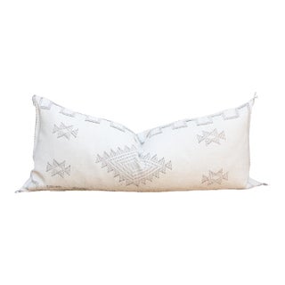 Snowdrift Star Oversized Lumbar Moroccan Pillow For Sale