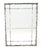 Hollywood Regency Cast Aluminum Faux Bamboo Silvered Gilt Metal Rectangle Mirror MINT!