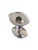 This pair of silver-plated candlesticks is of neoclassical style. They are fluted, with oval bases. The bases feel...