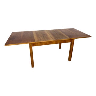 Vintage Art Deco Extendable Dining Table in Walnut, 1928 For Sale