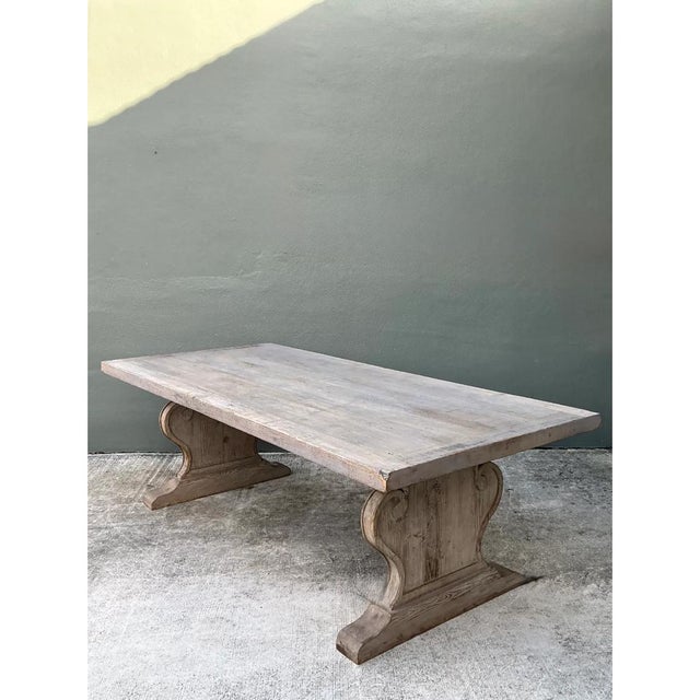 Vintage Sculptural Wood Dining Table For Sale In West Palm - Image 6 of 14