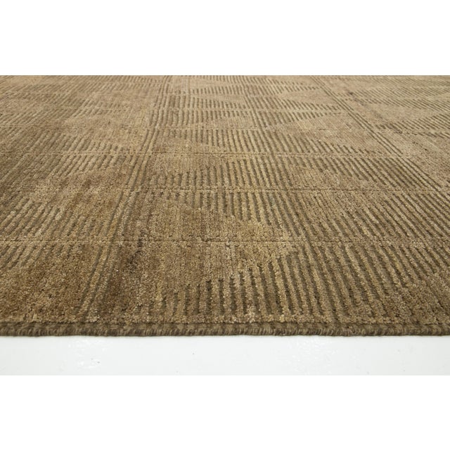 12 X 15 Modern Brown Moroccan Wool Rug With Allover Design For Sale - Image 11 of 12