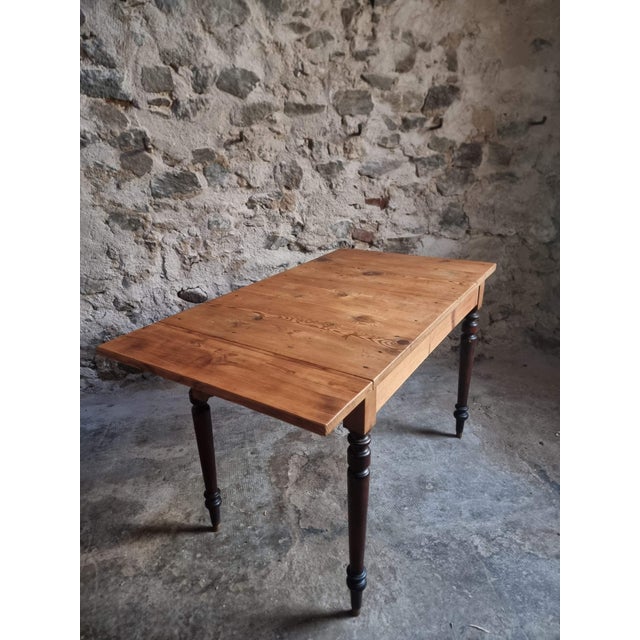Vintage Extendable Kitchen or Writing Table, France, 1930s For Sale - Image 15 of 15