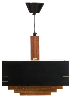 Ceiling Lamp in Painted Metal and Copper, 1960s