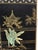 Chinese Vintage 20th-Century Chinese Black Lacquer 4-Panel Folding Screen – Carved Soapstone & Mother-of-Pearl Inlay by Tianshui Feitian For Sale - Image 3 of 8