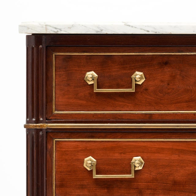Brown French Antique Louis XVI Period Chest For Sale - Image 8 of 9