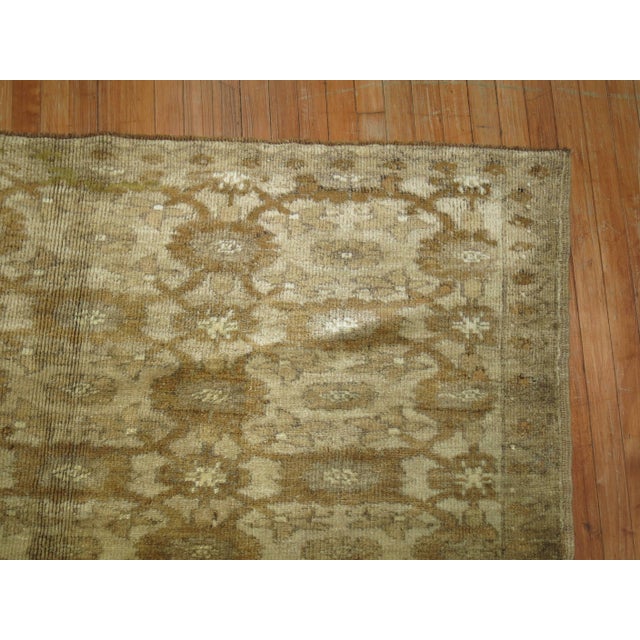 Brown Vintage Turkish Rug For Sale - Image 4 of 6