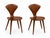 ‘’Pretzel” Armless Chairs in Manner ofNorman Cherner for Plycraft- Pair For Sale In San Diego - Image 6 of 6