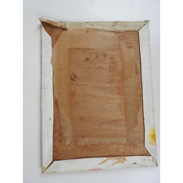 Abstract Vintage Mid 20th Century Abstract Earth Tones Painting For Sale - Image 3 of 5