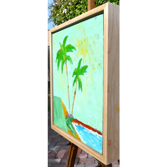 Light Green Two California Palms For Sale - Image 8 of 9