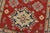Kazak Runner 2’7” X 6’6” Red Wool Tribal Hand-Knotted Oriental Rug For Sale - Image 4 of 12