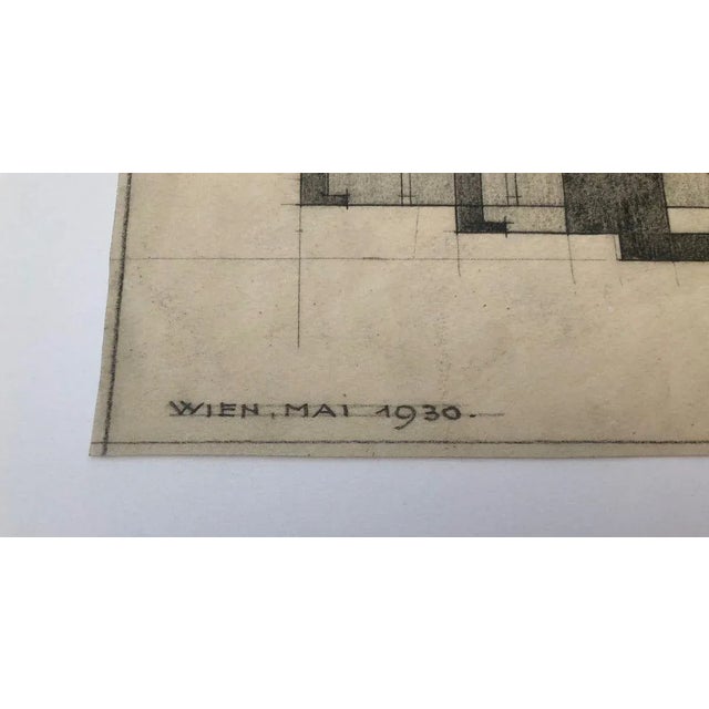 Freemasons Lodge Schwindgasse Working Drawings by Architects, Vienna, 1930, Set of 4 For Sale - Image 12 of 18