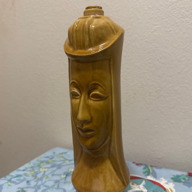 Vintage Mid-Century Modern Old Crow Ceramic Chessmen Decanter For Sale - Image 4 of 7