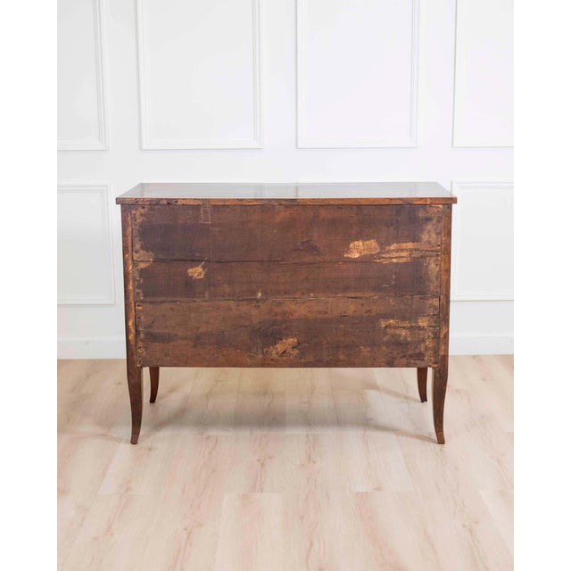 Wood Italian 18th Century Directoire Walnut Chest of Drawers For Sale - Image 7 of 7