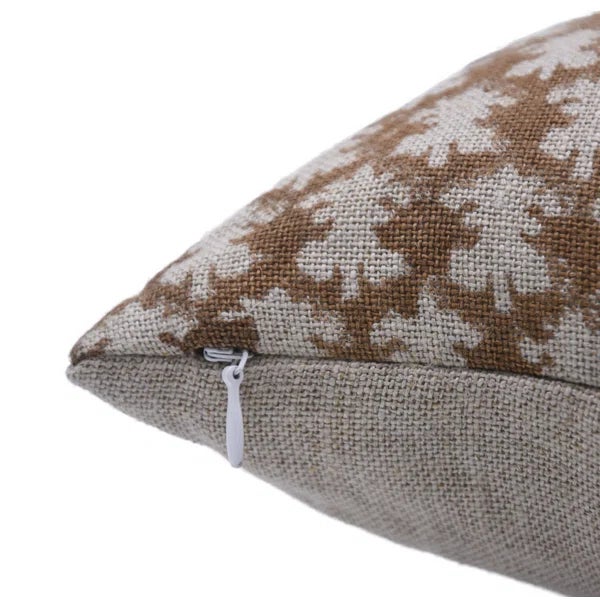 Fabdivine Artistic Cushion Cover 16x16 Inch Floral Prints on Thick Linen-Traz For Sale - Image 4 of 6