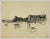 Norman Kent drawing on paper. This is probably Cos Cob, Connecticut, but not marked as such. Several other drawings by the...
