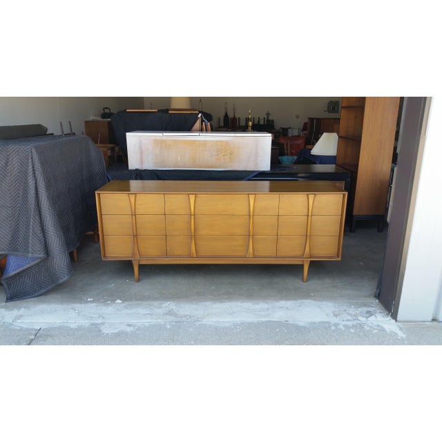 1950s Vintage Red Lion Furniture Mahogany Dresser | Chairish