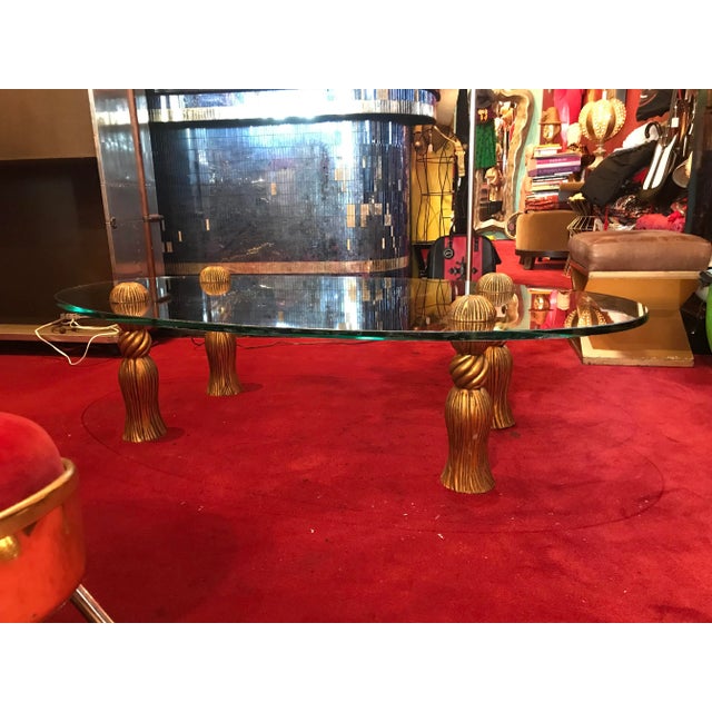 1950s Regency Style Phyllis Morris Tassel Coffee Table For Sale - Image 5 of 8
