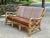 Hollywood Regency Vintage Hollywood Regency Boho Rattan Sculpted Settee Loveseat Sofa For Sale - Image 3 of 12