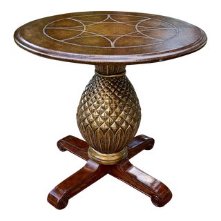 1990s Tropical Pineapple Pedestal Table Base For Sale