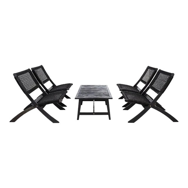 Blaze 5 Piece Living Set - Black For Sale
