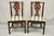 Chippendale Mid 20th Century Henkel Harris Solid Mahogany Georgian Chippendale Style Dining Chairs - Set of 6 For Sale - Image 3 of 12