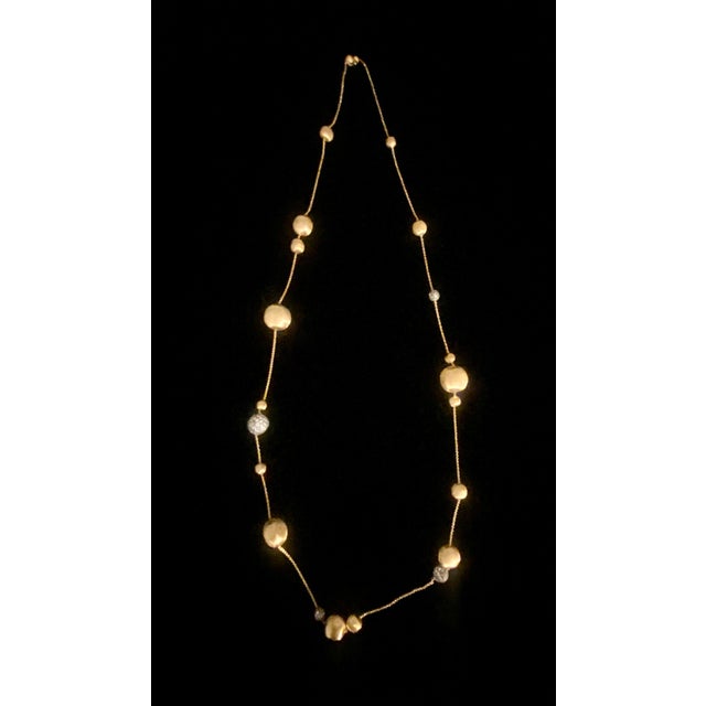 Late 20th Century Late 20th Century Marco Bicego Yellow 18k Gold and Diamond Necklace For Sale - Image 5 of 13