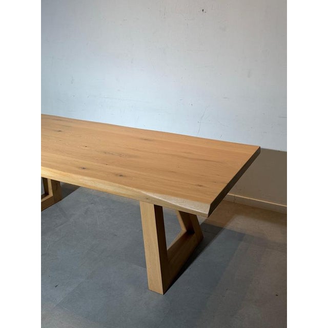 Structural Dining Table in Oak For Sale - Image 5 of 11