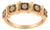 10K Rose Gold Flashed .925 Sterling Silver Miracle-Set Diamond 5-Stone Band Ring (1/4 Cttw, J-K Color, I1-I2 Clarity) - Size 6 For Sale