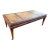 Antique English Regency Mahogany & Leather Top Coffee Table on Casters For Sale